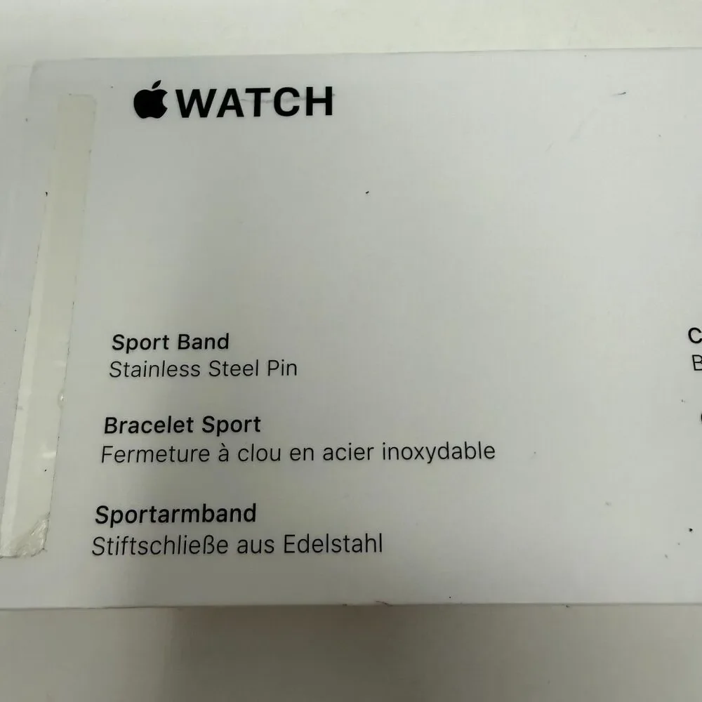 Apple Watch Sport Band Pink Sand 40MM Watch SE 40mm Silicone S/M and M/L